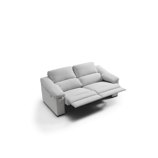 Sofá 3 lugares relax elétrico LIVIA cor cinza