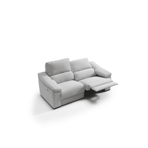 Sofá 3 lugares relax elétrico LIVIA cor cinza