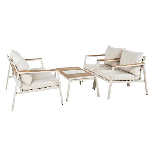 Conjunto de jardim OLERIOS cor creme