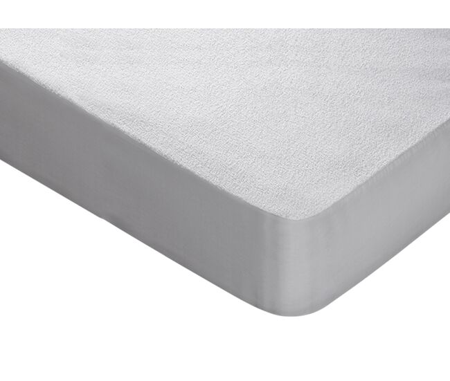 Protector de colchón flex rizo impermeable algodón cama 150cm