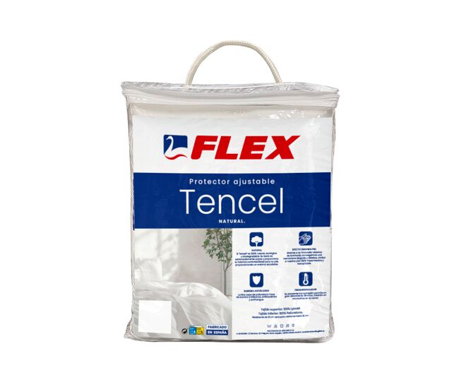 Cubre colchón tencel flex para cama de 90cm