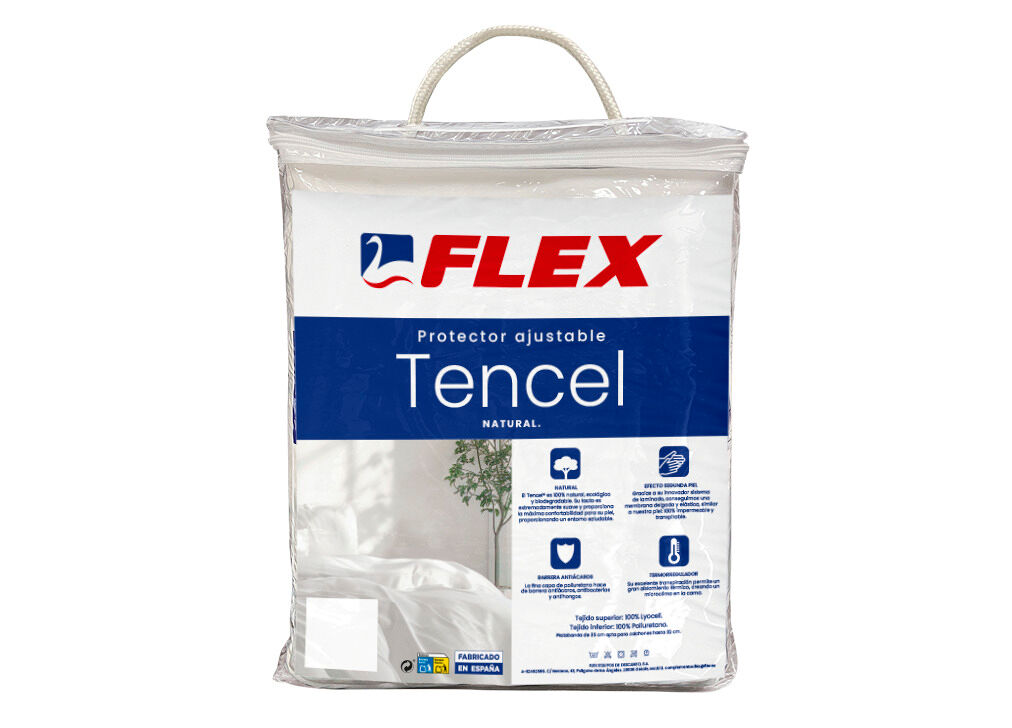 Cubre colchón tencel flex para cama de 135cm
