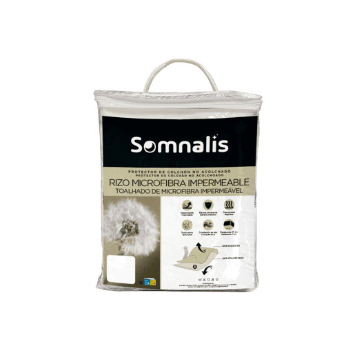 Protetor de colchão SOMNALIS RIZO impermeável cama de 135140cm
