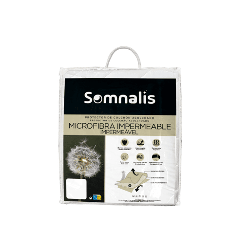 Protetor colchão SOMNALIS acolchoado microfibra cama 150 - 160cm Protetor colchão SOMNALIS acolchoado microfibra cama 150 - 160cm