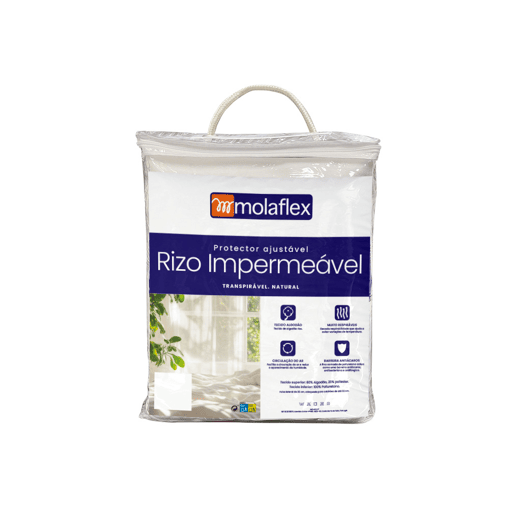 Protetor colchão MOLAFLEX RIZO algodão impermeável cama de 180cm Protetor colchão MOLAFLEX RIZO algodão impermeável cama de 180cm