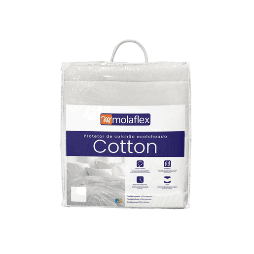Capa de colchão MOLAFLEX algodão acolchoado camas de 160cm
