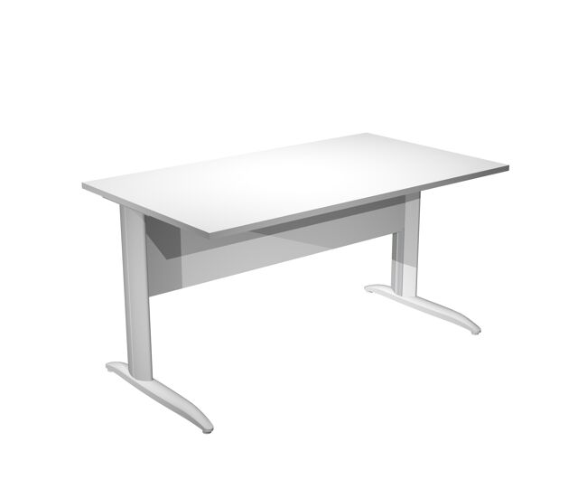 Escritorio presto t color blanco 72,5x80x140cm