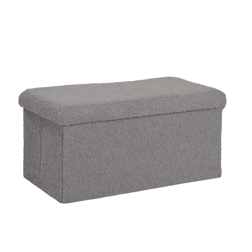 Baú desdobrável TEDDY 38x76x38cm cinzento