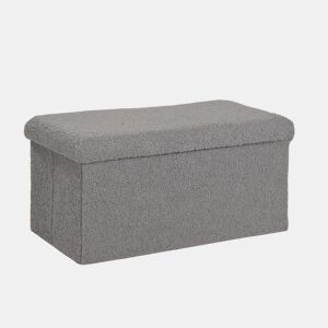 Baú desdobrável TEDDY 38x76x38cm cinzento