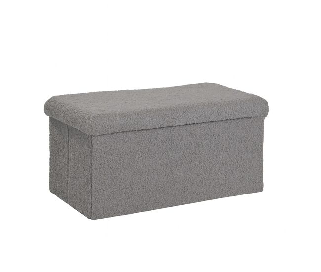 Baúl plegable teddy 38x76x38cm color gris