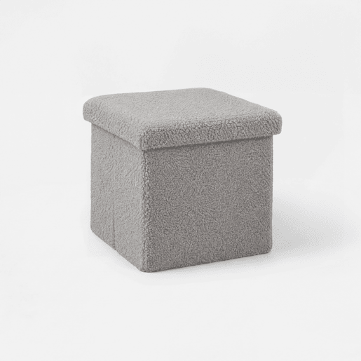 Puff dobrável TEDDY 38x38x38cm cor gris Puff dobrável TEDDY 38x38x38cm cor gris