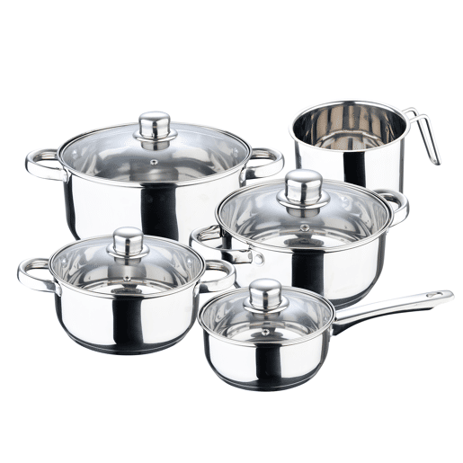 Trem de cozinha ACERO INOXIDABLE 9 peças da marca SAN IGNACIO