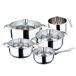 Batería de cocina de ACERO INOXIDABLE 9 piezas marca SAN IGNACIO Batería de cocina de ACERO INOXIDABLE 9 piezas marca SAN IGNACIO Inox