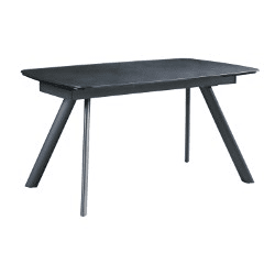 Mesa de jantar extensÃvel NUNGWI preto Mesa de jantar extensÃvel NUNGWI preto