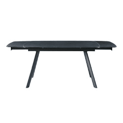 Mesa de jantar extensÃvel NUNGWI preto Mesa de jantar extensÃvel NUNGWI preto