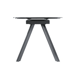 Mesa de jantar extensÃvel NUNGWI preto Mesa de jantar extensÃvel NUNGWI preto
