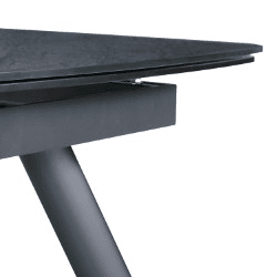 Mesa de jantar extensÃvel NUNGWI preto Mesa de jantar extensÃvel NUNGWI preto
