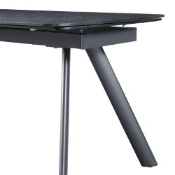 Mesa de jantar extensÃvel NUNGWI preto Mesa de jantar extensÃvel NUNGWI preto