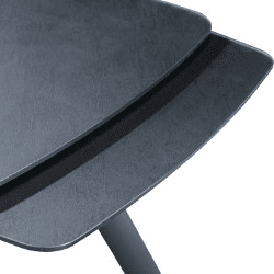 Mesa de jantar extensÃvel NUNGWI preto Mesa de jantar extensÃvel NUNGWI preto