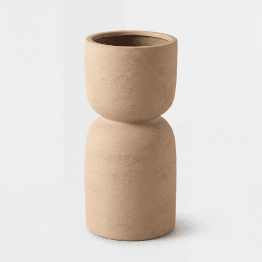 Vaso DIABOLO 27cm cerâmica cor terra marca CONFORAMA