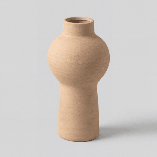Vaso BOLA 27cm cerâmica cor terra marca CONFORAMA