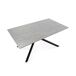 Mesa de comedor fija color beige SAJU Mesa de comedor fija color beige SAJU Negro