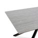 Mesa de comedor fija color beige SAJU Mesa de comedor fija color beige SAJU Negro