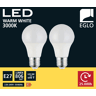 Conjunto de 2 lâmpadas OPAL led 8w E27 3000K marca EGLO