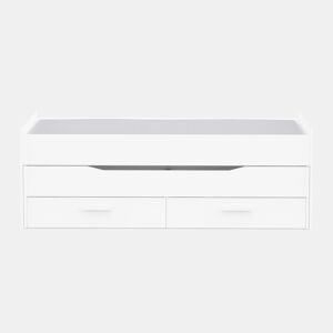 Cama DUOBOX 90x200cm e 90x190cm cor branco