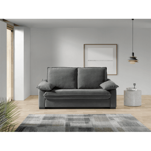 Sofá cama 3 lugares DODO cor cinza médio