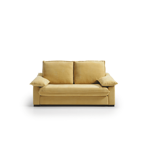 Sofá cama 3 lugares DODO cor mostarda Sofá cama 3 lugares DODO cor mostarda