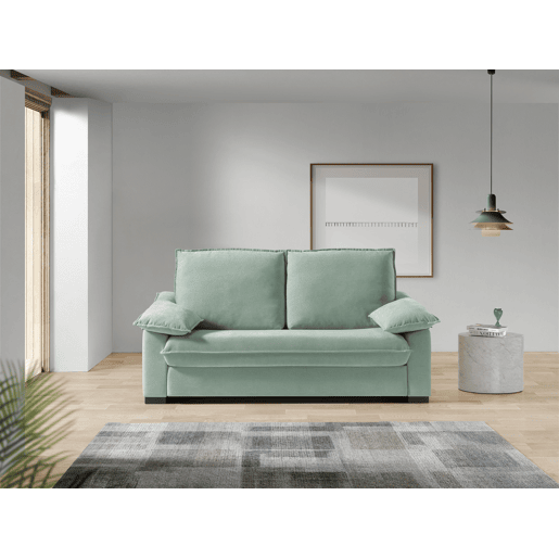 Sofá cama 3 lugares DODO cor verde água Sofá cama 3 lugares DODO cor verde água