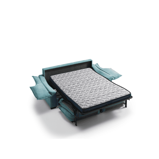 Sofá cama 3 lugares DODO cor azul turquesa Sofá cama 3 lugares DODO cor azul turquesa