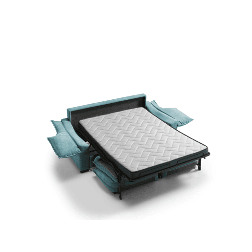 Sofá cama 3 lugares DODO cor azul turquesa Sofá cama 3 lugares DODO cor azul turquesa