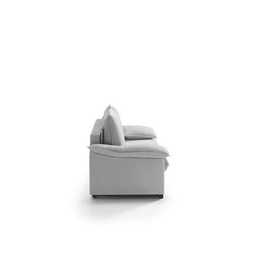 Sofá 3 lugares DODO 188cm cor cinza claro