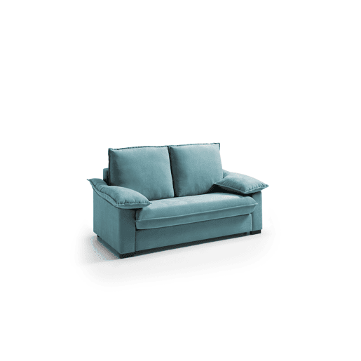 Sofá 3 lugares DODO 188cm cor azul turquesa Sofá 3 lugares DODO 188cm cor azul turquesa