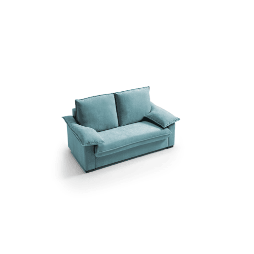 Sofá 3 lugares DODO 188cm cor azul turquesa Sofá 3 lugares DODO 188cm cor azul turquesa