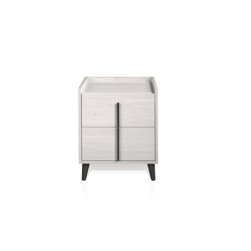 Mesa de cabeceira com 2 gavetas 41x58x38cm glaciar MOMA SOMNALIS