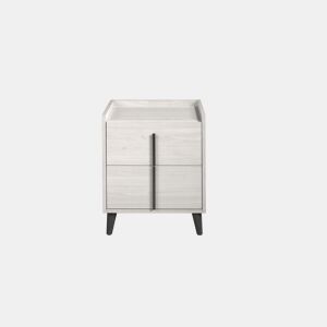 Mesa de cabeceira com 2 gavetas 41x58x38cm glaciar MOMA SOMNALIS