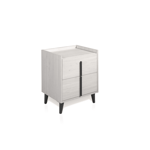Mesa de cabeceira com 2 gavetas 41x58x38cm glaciar MOMA SOMNALIS