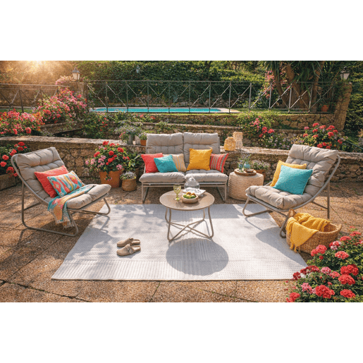 Conjunto de jardim LARISA II cor bege Conjunto de jardim LARISA II cor bege