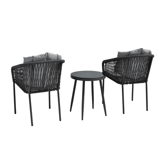 Conjunto de jardim TORROX com 2 cadeirões e mesa baixa