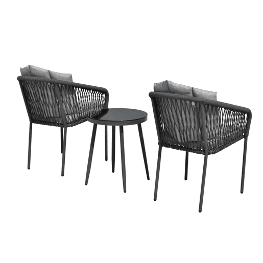 Conjunto de jardim TORROX com 2 cadeirões e mesa baixa