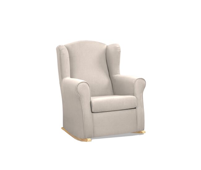 Sillón decorativo balancín dan color beige
