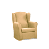 Cadeira de baloiço decorativa DAN cor amarelo