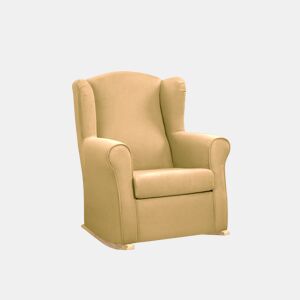 Cadeira de baloiço decorativa DAN cor amarelo