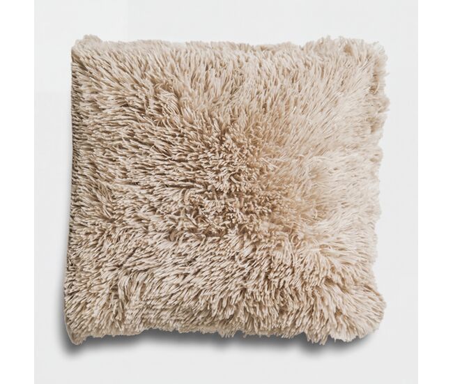 Cojín shaggy new luxury 45x45cm color topo