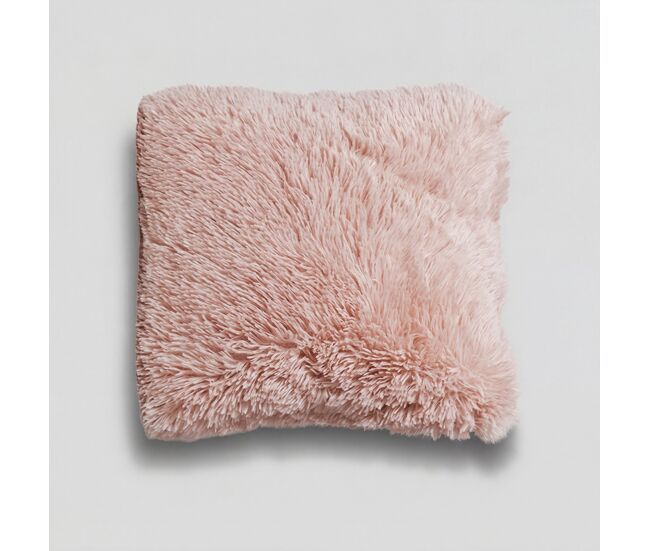 Cojín shaggy new luxury 45x45cm color rosa