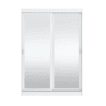 Roupeiro TOUCH II 150x215cm 2 portas de correr e espelho branco