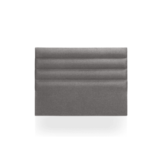 Cabeceira estofada em tecido yute cinza 160x117x6cmVIENA SOMNALIS